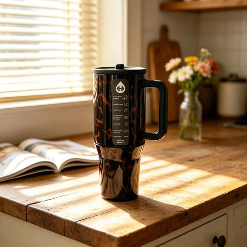 Amber Tortoise Shell 40oz Tumbler
