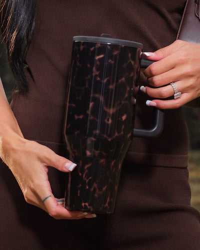 Amber Tortoise Shell 40oz Tumbler